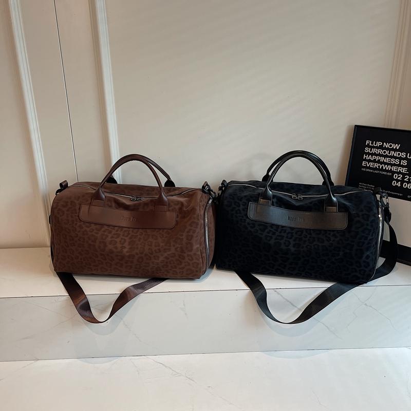 Спортивная сумка большой вместимости с леопардовым принтом, дорожная сумка, фитнес-сумка, сумка-дафл