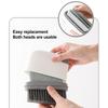 Щетка для чистки оконных пазов 2-в-1 Портативный захват для волос в дверных пазах