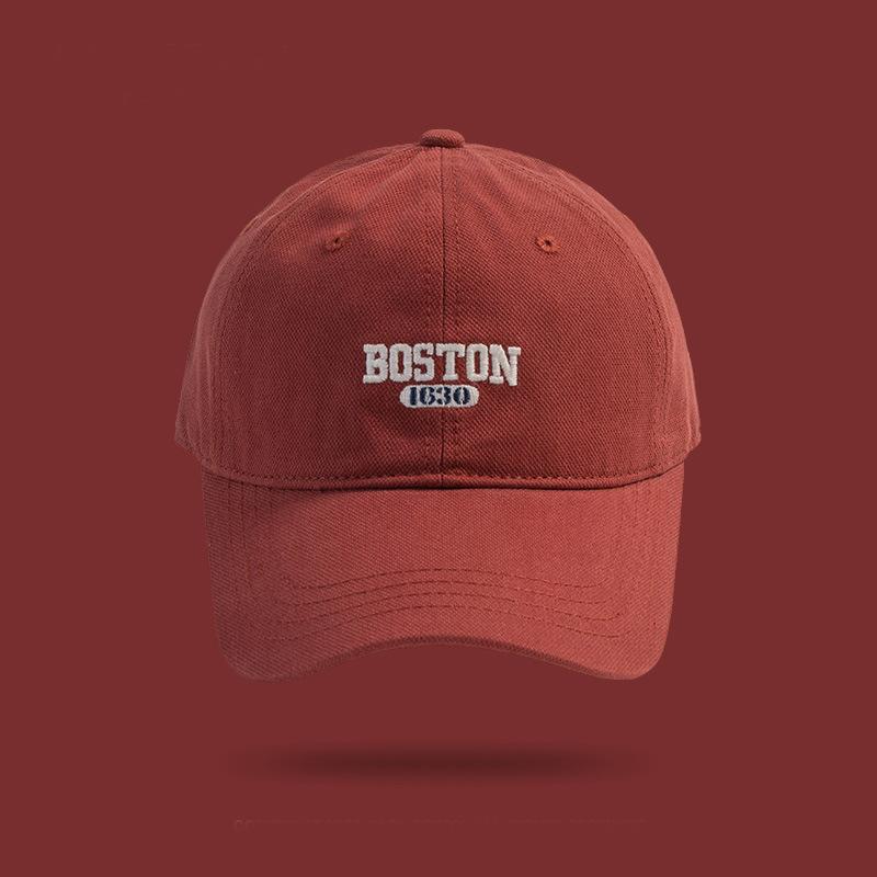 Кепка BOSTON с вышивкой для мужчин и женщин, мягкая кепка-утка для четырех сезонов, для путешествий, походов, на открытом воздухе