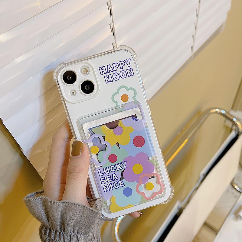 Чехол Zhitai Floral Card для iPhone 16 Pro Max и Apple 15/14 Pro
