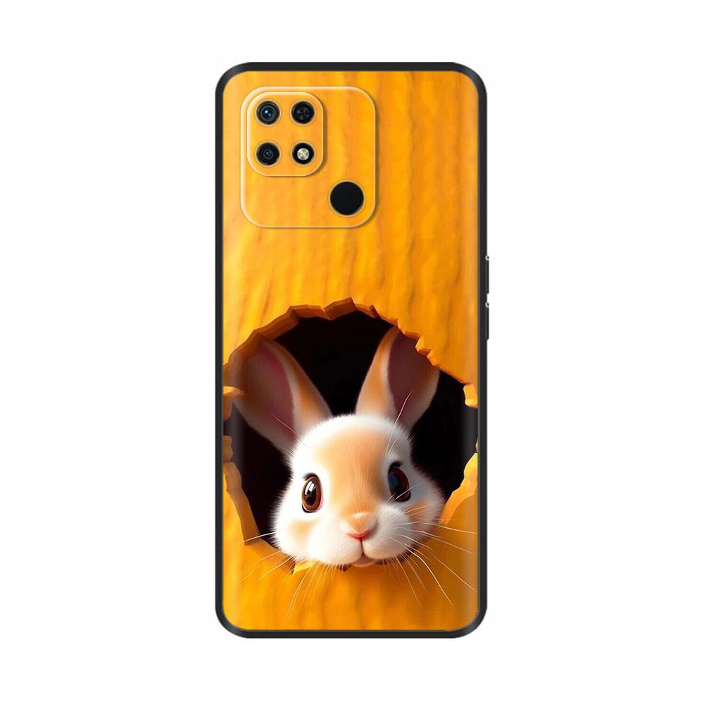 Чехол для Redmi 10C Милый мультяшный Мягкий Жидкий Силиконовый Корпус Телефона Для Xiaomi Redmi 10C Задняя Крышка redmi10C 10 C Чехлы Fundas