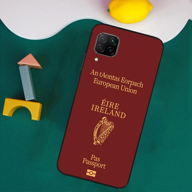 Irish Passport Ireland Flag For Huawei Nova Y73 Y72 Y70 Y90 Y60 Y61 Y91 12s 12i 11i 8i 9 10 SE P40 Lite P30 P60 Pro Case