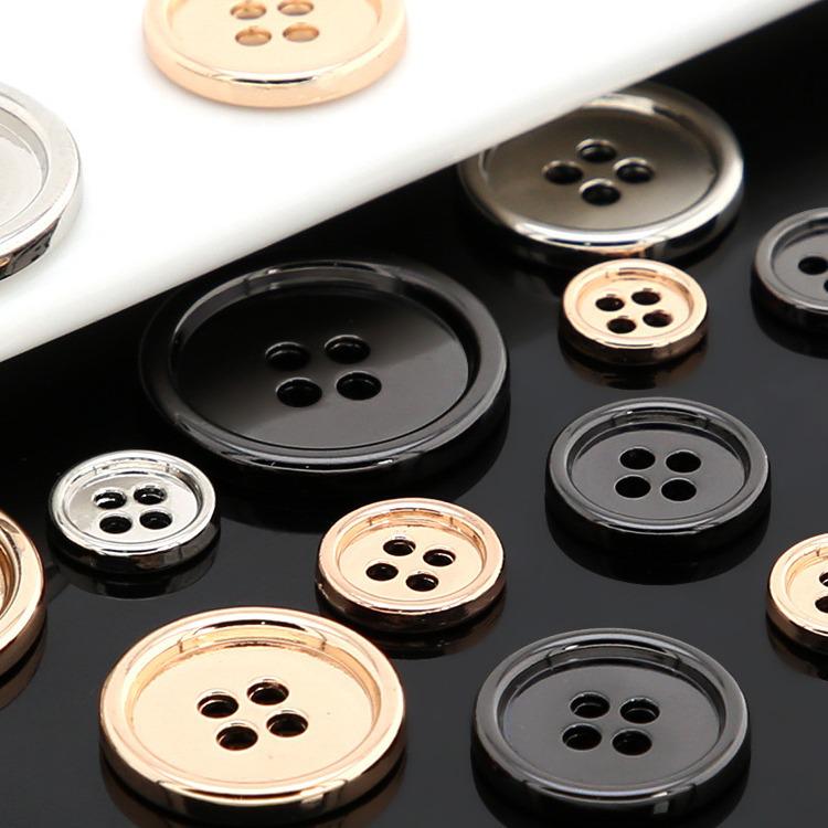 Универсальные круглые металлические пуговицы для мужских и женских костюмов, пальто, ветровок и рубашек