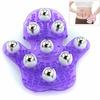 Palm Shaped Massage Glove 360-degree with 9 Metal Roller Body Massager Relieve Fatigue Acupoint Massage Massage Brush