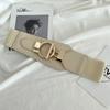 Hollow PU Leather Wide Side Korean Waist Strap Women Waistband Waist Belt Coat Dress Decorative