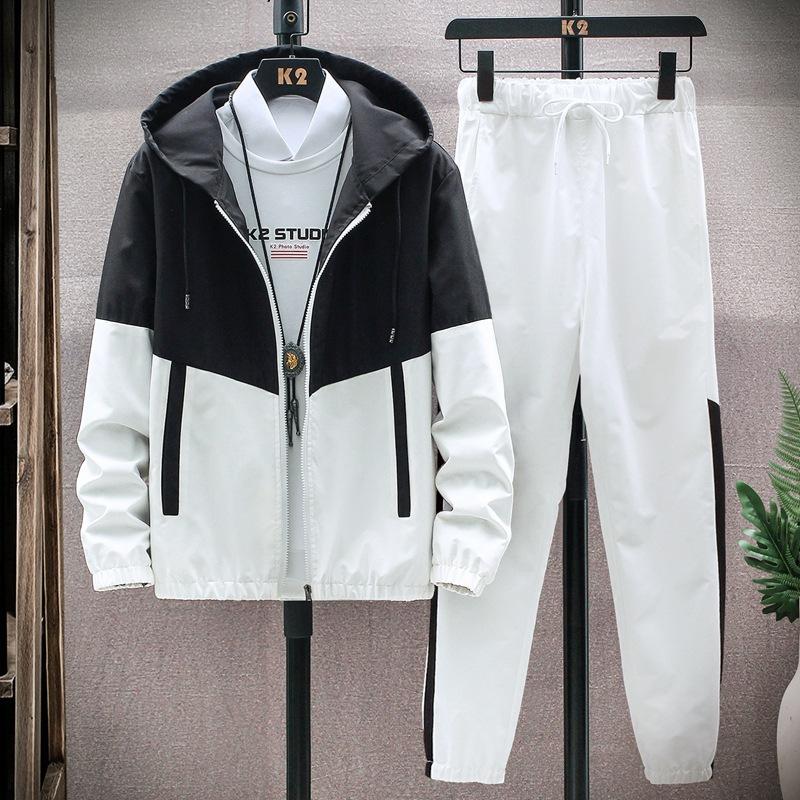 Men's Sportswear Suit Plus Size Plus Size Casual Jacket Two Piece Set