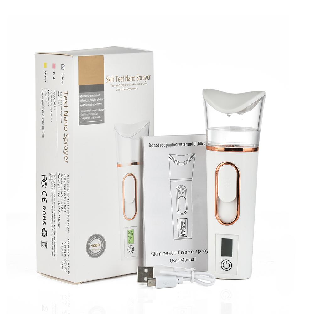 Protable Mini Nano Mist Sprayer Facial Steamer Skin Tester Machine Hydrating Moisturizing Face SPA Humidifier Skin Care Tool