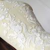 1Pcs White Black Lace Applique Handmade Beads Wedding Dress Decoration DIY Collar Lace Patch