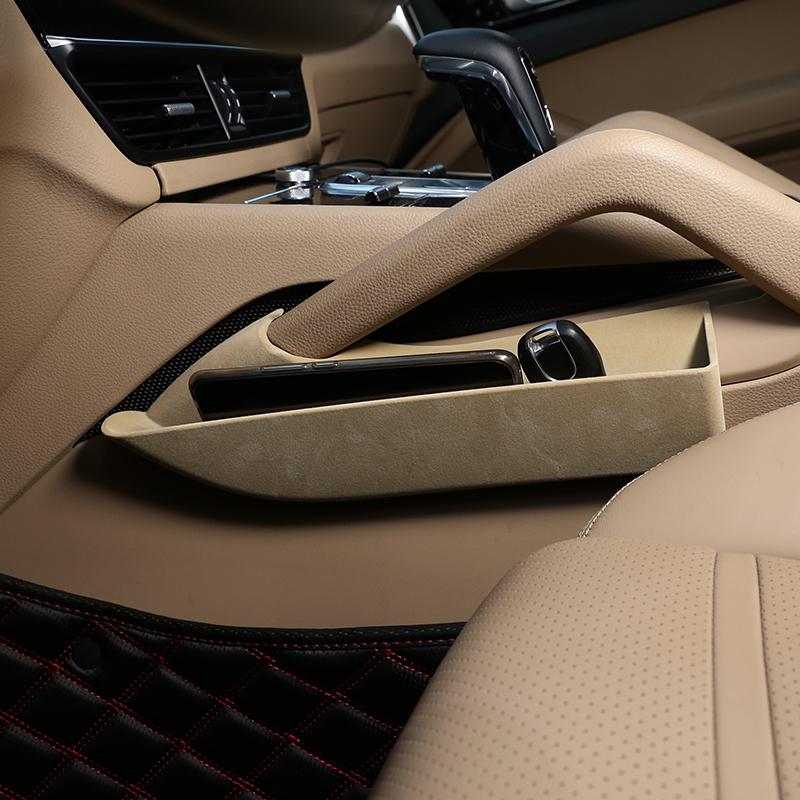 For Porsche Cayenne 2018- ABS Car Center Console Armrest Side Storage Box Container Organizer Tray Holder Auto Accessories