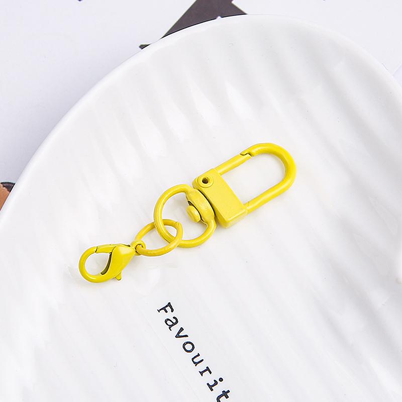 Colorful Lobster Clasp Hooks Keychain Candy Color Diy Keychain Connector Key Ring Jewelry Making Buckle Accessories Gifts