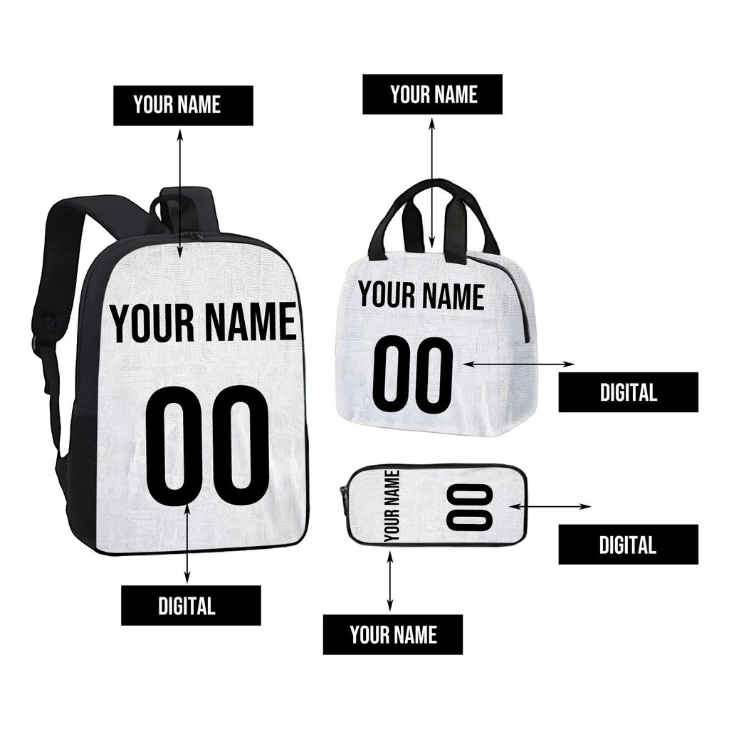 DIY Large Capacity Backpack Lunch Bag Pencil Case for School and Travel