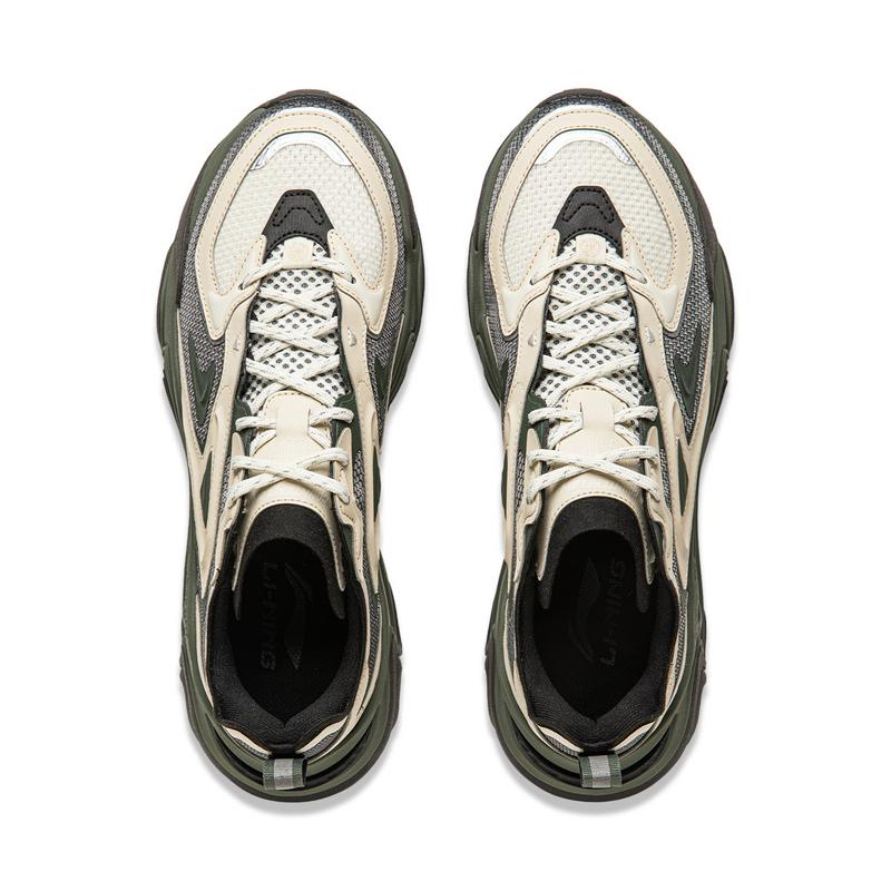 Li Ning CF Su Series Thousand Lines Strategy SS Shock Absorbation Rebound Low Top Lifestyle Casual Shoes Men Sneakers Black Gray AGLU141-4