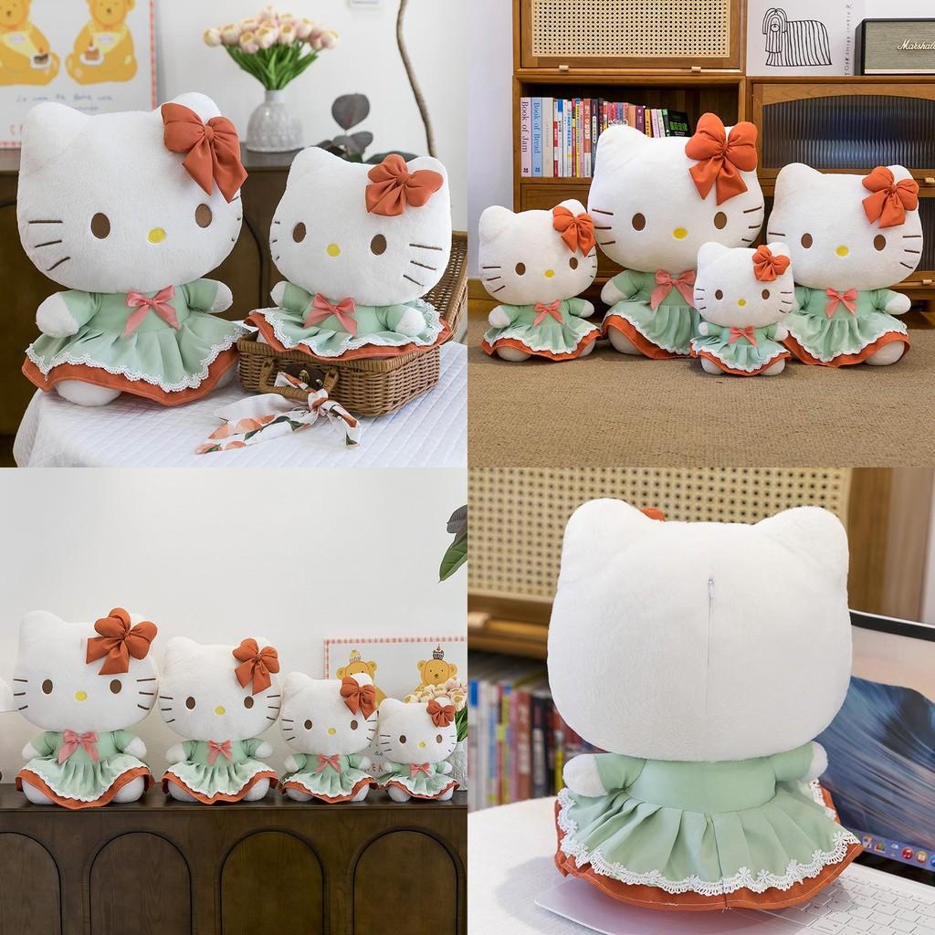 Животное Плюшевое Мягкое Зеленое Платье Игрушки Бант Несколько Размеров Куклы Подарки