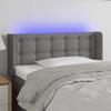 VidaXL LED Headboard Bedroom Furniture Single Bed Accessory Headboard Bed Frame Interior Dark Grey 3123653