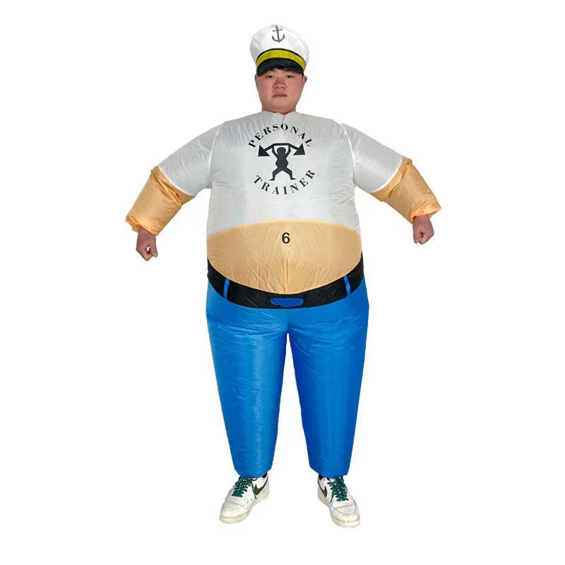 Надувной костюм толстого повара для трансграничной рождественской вечеринки