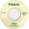 7inch Record LEROY SMART - Africa NONE Prophets Unknown Reggae, Ska & Dub Used