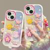 Applicable To Apple 14 Mobile Phone Case IPhone 13pro Smudge Three-dimensional Butterfly Chain 12/11 Transparent Silicone Anti-fall