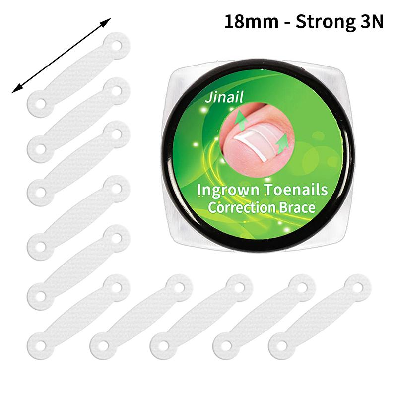 10 шт. Инструменты для коррекции вросшего ногтя, выпрямляющий зажим, скоба, эластичная наклейка-пластырь, инструмент для педикюра для ухода за ногтями