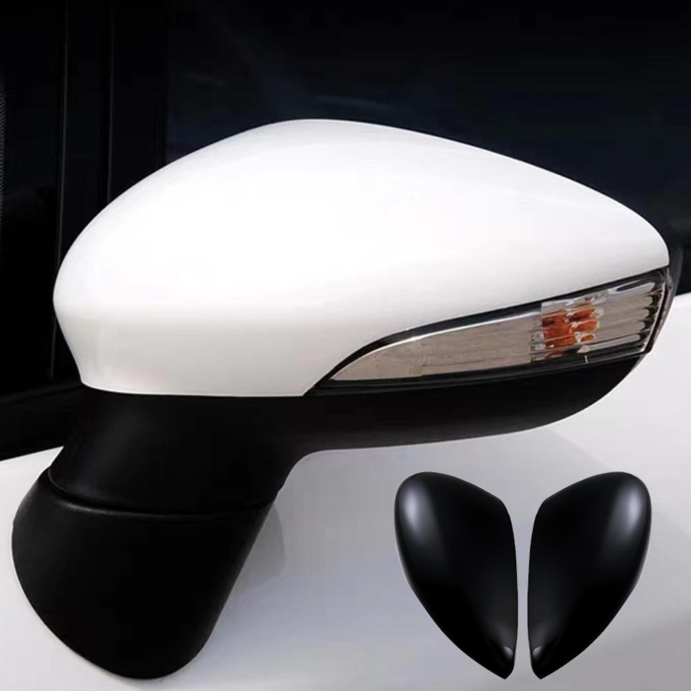 Левый &; Правое крыло автомобиля, дверь, углеродное волокно, чехлы на зеркало заднего вида, накладка, чехол для Ford Fiesta Mk7