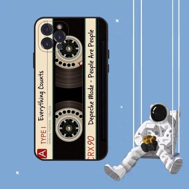 Cassette Tape Phone Case For iPhone 14 11 12 13 Mini Pro XS Max Cover 6 7 8 Plus X XR SE 2020 Protective Shell