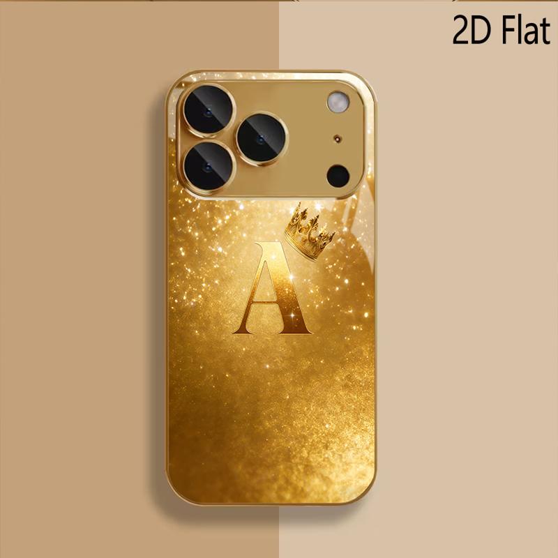 Корона Узорный закаленный стеклянный дизайн для iPhone 16 17 Pro Max 15 14 13 12 11 Pro Max Чехол для телефона Защитная крышка камеры Ударопрочная Жесткая задняя крышка