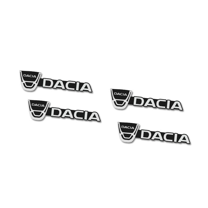 BGS1 3D Aluminum Car Audio Stereo Speaker Badge Emblem Sticker For Dacia Duster Logan Spring Sandero Stepway Dokker Lodgy Jogger MCV