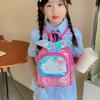 Backpack Children Girls With Shiny Shell Mermaid Tail For Use Kindergarten