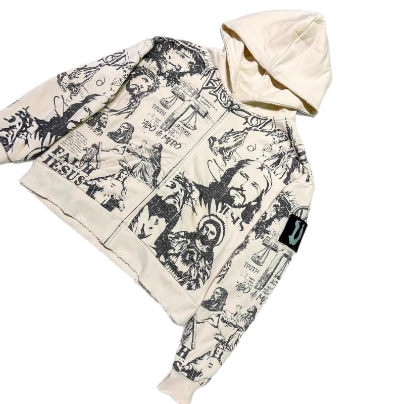Unisex Oversized Hoodie With 3D Digital Print Loose Fit Streetwear Fall