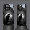 Чехол из закаленного стекла с рисунком «Ночной Ворон и Яркая Луна» для iPhone 17 16 15 14 13 12 11 Pro Max 17 Air 7 8 Plus XR XS X