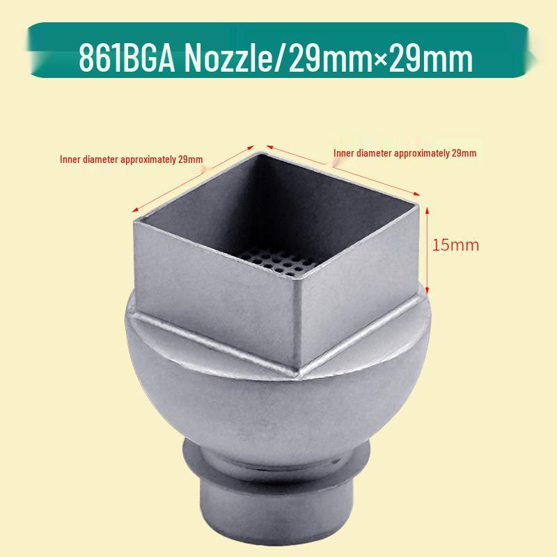 Compatible Square Nozzle for Quick 861DW Hot Air Gun - Perfect for BGA Desoldering