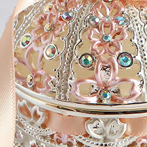 <Корона с Сакурой и Лентой> Серьга [Прямая Покупка в Магазине Серёг] (Нежно-розовый)