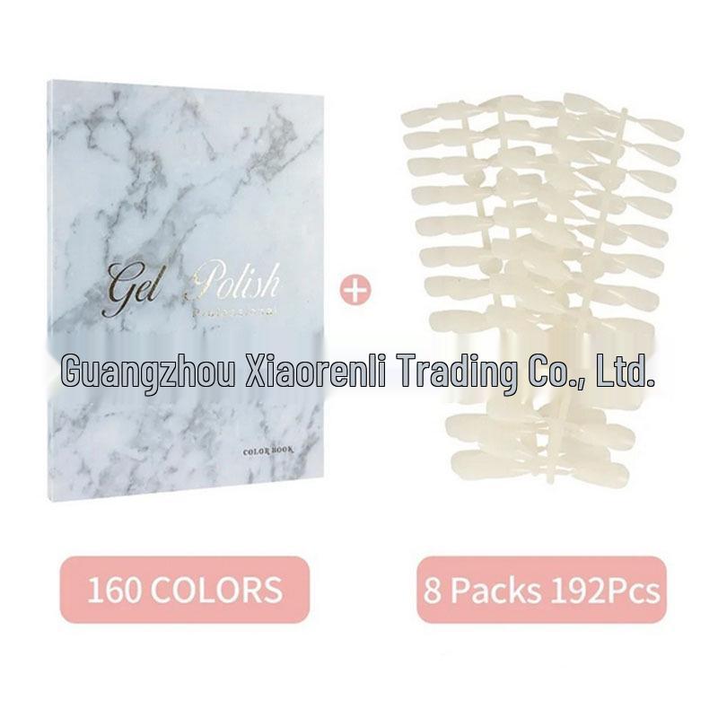 Альбом для демонстрации цветов нейл-арта: Книга образцов 160 цветов для лака и геля