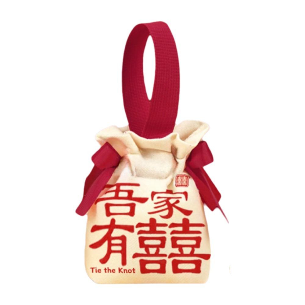 Свадебный мешочек для конфет с бантом Холщовая сумка в китайском стиле Милая маленькая сумочка на запястье Вечеринка