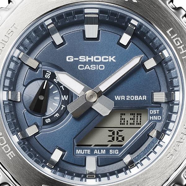 Casio Мужские часы G-SHOCK GM-2110D-2BJF [G-SHOCK цифровая аналоговая комбинированная модель] круглые серебристые