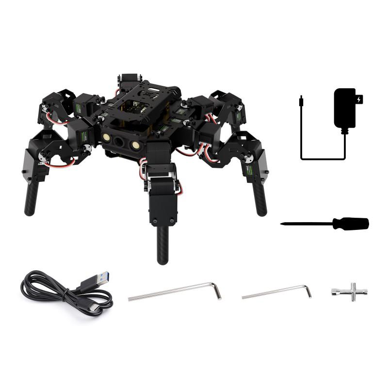 18-DOF HexArth Bionic Hexapod Robot, Open Source for ESP32, Supports Vector Motion Control, Attitude Angle Rotation Control