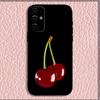 Чери Вишня Фрукт Чехол для Телефона Для Samsung S24,S21,S22,S23,S30,Ultra,S20,Plus,Fe,Lite,Note,10,9,5G Черный Мягкий Чехол