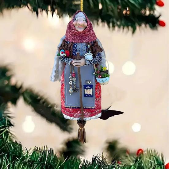 Автомобильный кулон Ручная работа Кукла Кухонной ведьмы Многоцелевая Хэллоуинская фигурка ведьмы