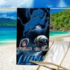 Beach Towel with Detroit Lions logo Pattern - soft,absorbent,machine washable Lightweight&Modern,swimming,Travel Essentials