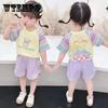 Летняя одежда для девочек, детские летние детские летние костюмы в западном стиле, женский детский костюм из двух предметов