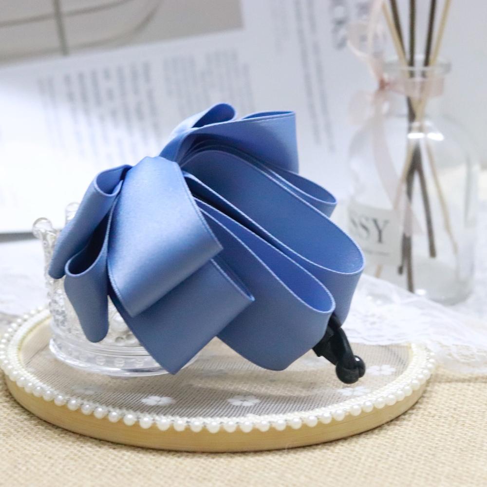 Hair Accessories Sweet Korean Women Girls Ponytail Holder Bow Hairpin Banana Clip Vertical Clip