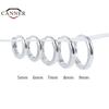 CANNER 5/6/7/8/9mm Real 925 Silver Hoop Earrings for Women Piercing Earings Round Circle Earring Jewelry pendientes