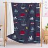 Ship sail flannel blanket wish e-commerce crystal fleece blanket