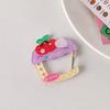 Карабин Брелок Звезда Клубничный Торт Форма Брелок Крючок Аксессуар для Ежедневного Ношения Многоцелевой Зажим