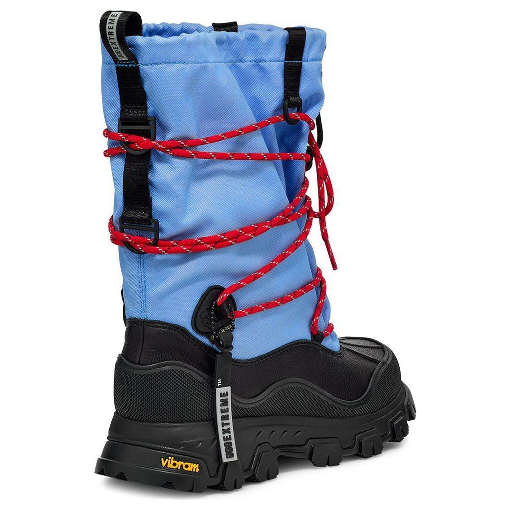 UGG Короткие уличные ботинки из коровьей кожи Женские Небесно-голубой/Черный 1161890-BKYB