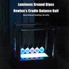 2cm Luminous Ground Pendulum Newton Cradle Balance Ball for Desktop Decoration