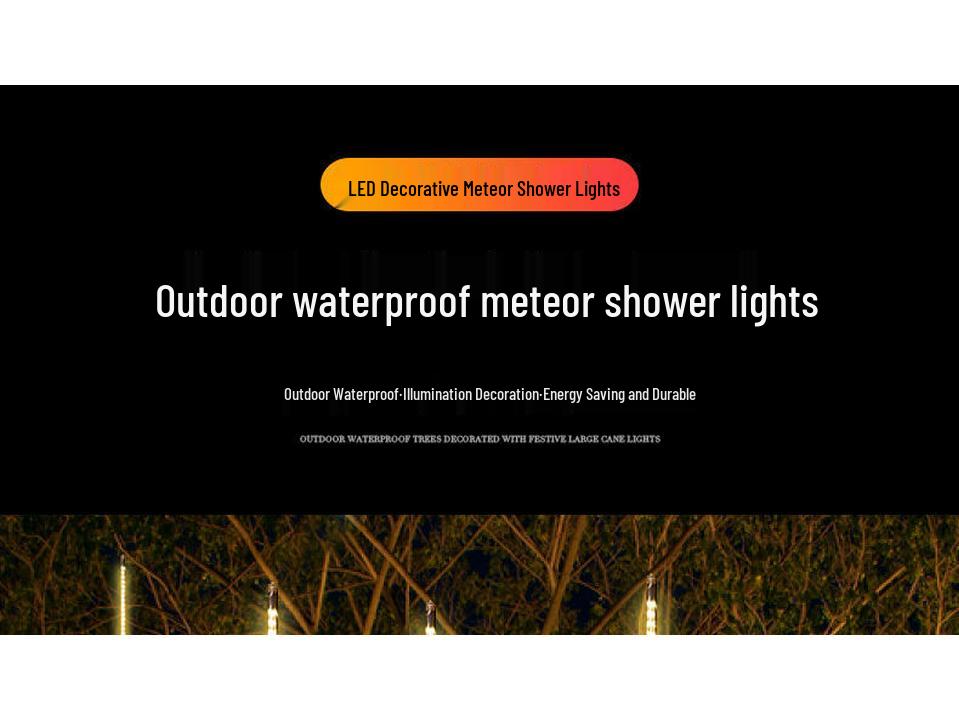 Светодиодная гирлянда «Звездное небо» - Мерцающий метеоритный дождь для уличного декора