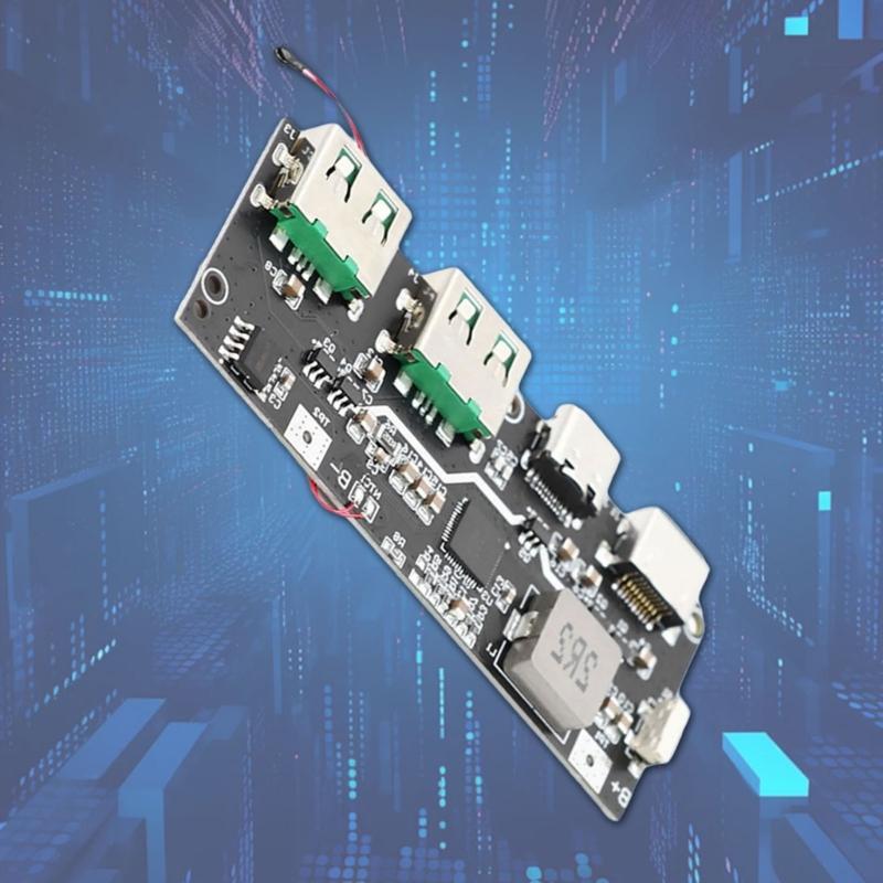 Внешний аккумулятор на 5 портов, 22,5 Вт, модуль быстрой зарядки QC4+PD3.0 для DIY электронных плат разработки
