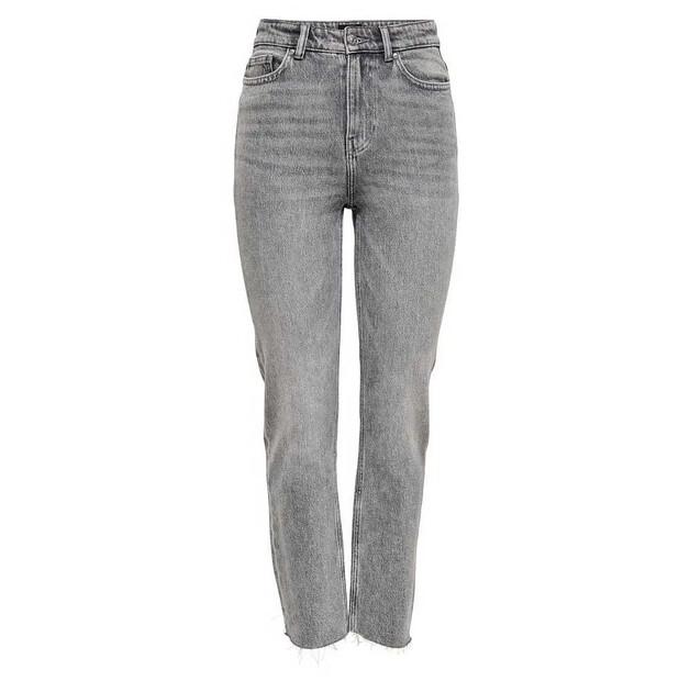 Only Emily Life High Waist Straight Raw Crop Ankle NAS028 джинсы