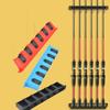 Horizontal / Vertical Wall Mounted 6-Rod Rack For Garage Fishing Pole Display Stand Fixed Frame Fishing Accessories