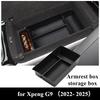 Center Console Armrest Box for Xpeng G9 -2025 Storage Box Water Cup Holder Storage Tray Organizer Car Interior Accessories